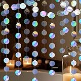 4 Stück Glitzer Deko Party,Papier Girlande Geburtstag,Bunt Glitzer Girlande,4m...