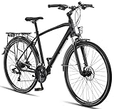 Licorne Bike Premium Touring Trekking Bike in 28 Zoll Aluminium Scheibenbremse...