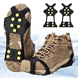 WeiaiziY Spikes für Schuhe Winter, Schuhspikes Schnee und EIS Anti Rutsch,...