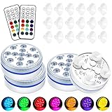 yotutun Unterwasser LED Licht, 16 RGB Farbwechsel Poolbeleuchtung Unterwasser...