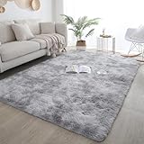 ISMOL Weicher Flauschiger Zottelteppich Wohnzimmer Schlafzimmer Flächenteppich...