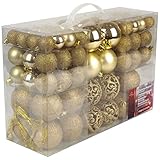 Weihnachtsgeschenke-Set mit 100 Weihnachtskugeln – Dekoration –...