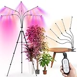 Jubor LED Pflanzenlampe Vollspektrum, Pflanzenlicht mit Ständer,...