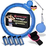 WELLRELAXX Smart Hula Hoop leise | bis 113cm Umfang | Hula Hoop Reifen...