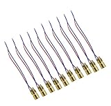 Aihasd 10PCS 3V Laser Head Diode Dot Module WL Red Mini 650nm 6mm 5mW