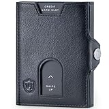 VON HEESEN® Slim Wallet mit Münzfach & RFID Schutz I Geldbörse Herren klein I...