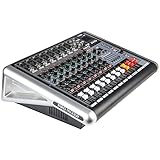 Powermixer Mischpult Mit Verstärker, Audio Mixer 8 Kanal Soundcraft, DJ Profi...