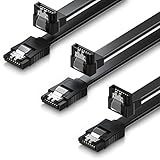 deleyCON 3x 50cm SATA III Kabel S-ATA 3 Datenkabel 6 GBit/s Verbindungskabel...