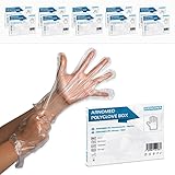 1000x ARNOMED® PE, Einmalhandschuhe Einweg, Plastik Einweghandschuhe für Damen...