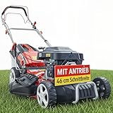 HECHT 5IN1 Rasenmäher Benzin – Bequemer Selbstantrieb - Für Flächen bis...