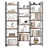 Hzuaneri Bücherregale, Standregale, Regal mit 17 Fachböden, 6 Etagen,...