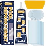Tiepetly Pool Reparaturset Wasserdicht, Pool Flicken Unterwasser Transparent,...