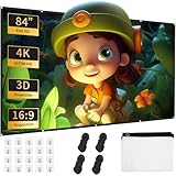 84 Zoll Leinwand Beamer,Faltbare Leinwand 16:9 Einfache Hängende Filmleinwand...