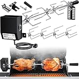 KESSER® Edelstahl Grillspieß Set 107cm passend für Weber Spirit Gasgrill mit...