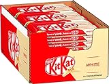 Nestlé KitKat White Schokoriegel, Knusper-Riegel mit weißer Schokolade &...