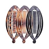 3 Stück Bananenspange,Vintage Fischschwanz Haarspange,Flexible Haarclips für...