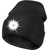 Deilin LED Mütze mit Licht,Beleuchtete Mütze Aufladbar USB für Männer und...