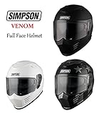 Motorrad Simpson Venom Bandit DVS Full Face Helm Motorrad Scooter Erwachsene...