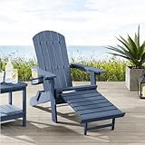 Ogarden Adirondack Loungesessel Arizona, Mit Fußschemel, Getränkehalter, HIPS...