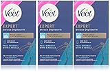 Veet Expert 48 Streifen für Achseln und Bikinizone für empfindliche Haut, 3...