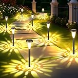 FIFlying Solarlampen für Außen, 8 Stück Warmweiß LED Solarleuchten Garten...