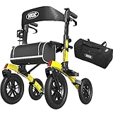 VOCIC Rollator Faltbar und Leicht mit Sitz,Outdoor Rollator mit...