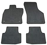Gummi Fußmatten Set, 4teilig, Gummifußmatten Gummimatten Matten