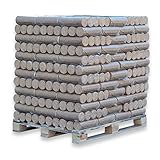 960kg Palette Nestro Premium Hartholzbriketts Kamin Ofen Holz Gluthalter Eiche...