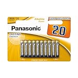 Panasonic, AAA batterien, 20 Stück, Micro, LR03, Alkaline, 1.5V, Auslaufschutz,...