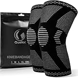 Quelcc 2 Pack Kniebandage Set, Kompression Kniestütze für Meniskusriss,...