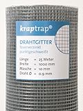kraptrap® 10x10mm Masche I Volierendraht Drahtgitter Drahtzaun Käfigzaun...