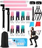 Fitnessbänder Pilates Bar Set mit 6 Widerstandsbänder (20/25/30 Lbs)...