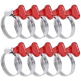 10 Stück Schlauchschellen Set, 25-40mm Einstellbare Schlauch Clips Rohrschellen...