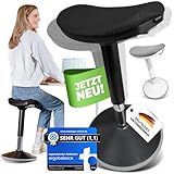 ergobalance Sitzhocker mit Innovativer Sitzfläche | Ergonomischer Hocker [3 in...