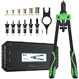 AUTOUTLET Nietmutternzange Set, 14' Profi Nietzangen Nietmutterzange mit 6...