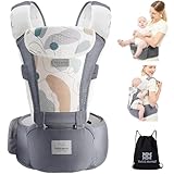 Bebear Babytrage,Bebamour Babytrage für 0-36 Monate, 3D Air Mesh Babytrage...