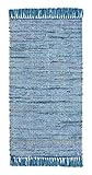 -LUXOR- living Teppich Frida Baumwolle Naturfaser Handgewebt Handwebteppich...