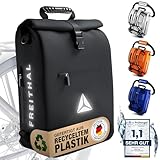 FREITHAL - 3in1 Fahrradtasche aus recyceltem Gewebe [25L] - Verwendbar als...