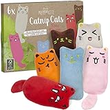 PRETTY KITTY Katzenspielzeug mit Getrocknete Katzenminze Kissen, 6 Stück -...