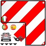 Warmfay® Aluminium Warntafel 3in1 Italien, Spanien & Portugal - inkl. 4X...