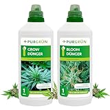 Purgrün Cannabis Dünger Set | Grow & Bloom Kombo | Vollspektrum Nährstoffe...
