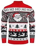 COOFANDY Weihnachtpullover Herren Hässlich Weihnachten Rollkragenpullover...