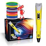 The Italian Home® 3D-Stift Plus + PLA-Filamente 20 Farben (4 fluoreszierend) +...