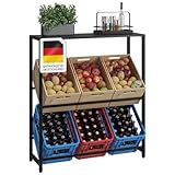 STEELSØN Macondo Getränkekistenregal mit Ablage – stabiles & platzsparendes...