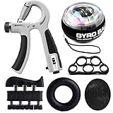 EASJOY Handtrainer Fingertrainer 6-Pack, Unterarmtrainer Griffkraft Trainer Set,...