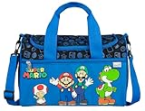 Scooli - Super Mario Sporttasche für Kinder - 23 x 35 x 16 cm - geräumiges...