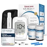 sinocare Blutzuckermessgerät Set, Upgrade Zuckermessgerät mit Teststreifen 50,...