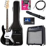 Rocktile Fatboy II BK E-Bass Starter Bundle Komplettset 7-teilig: 4-saitige Bass...