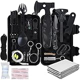 Survival Kit 18 in 1, Professionelles Notfall Set Outdoor Zuhause, Premium Set...