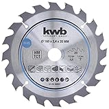 kwb 584557 Span Platten Kreissäge Blatt, Holz/Hartholz Sägeblatt, saubere...